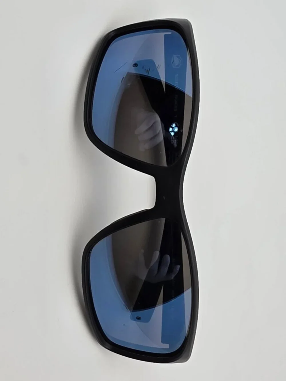 Native Kodiak XP XD9037 Matte Black Frame Polarized Blue Mirror Lens Sunglasses